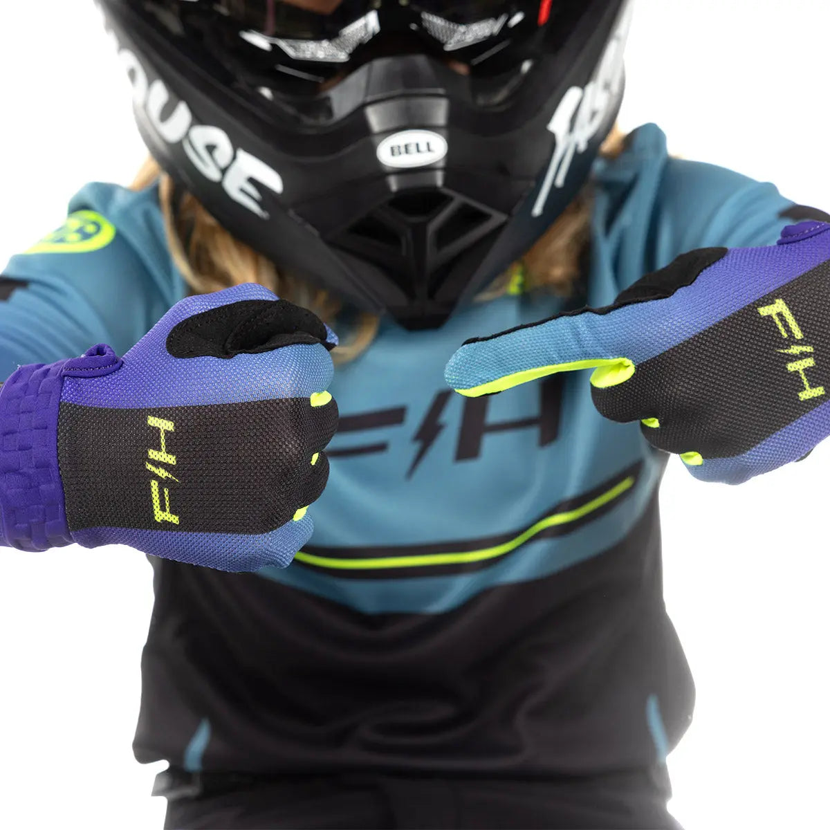 Vapor React Youth Glove - Light Indigo/Black Fasthouse