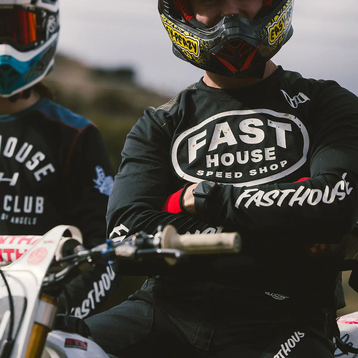 Grindhouse Air-Cooled Ramble Jersey - Black/Gray - Fasthouse