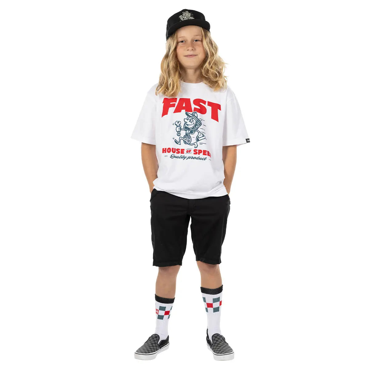 Runner Youth Tee - White