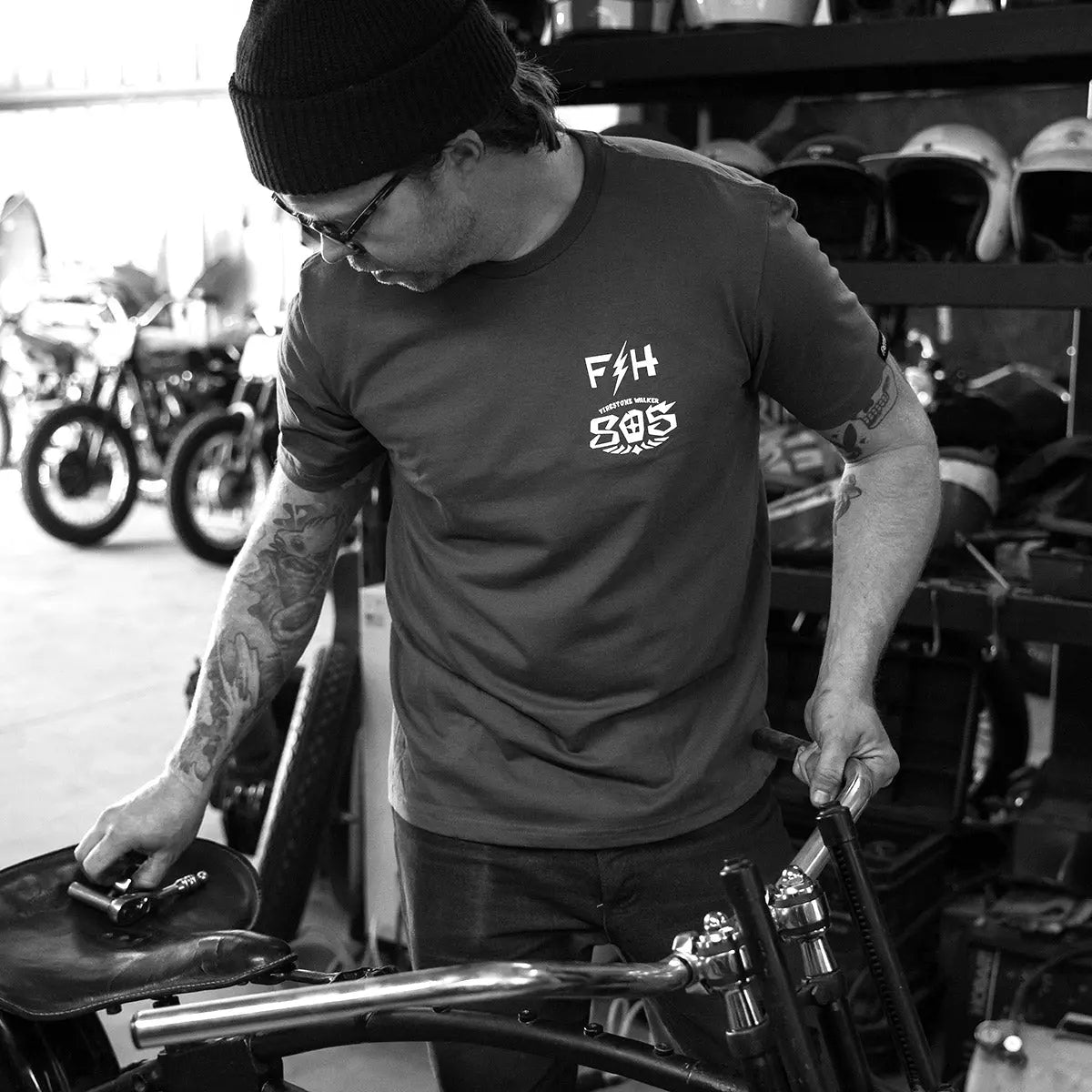 805 Bar SS Tee - Heavy Metal - Fasthouse