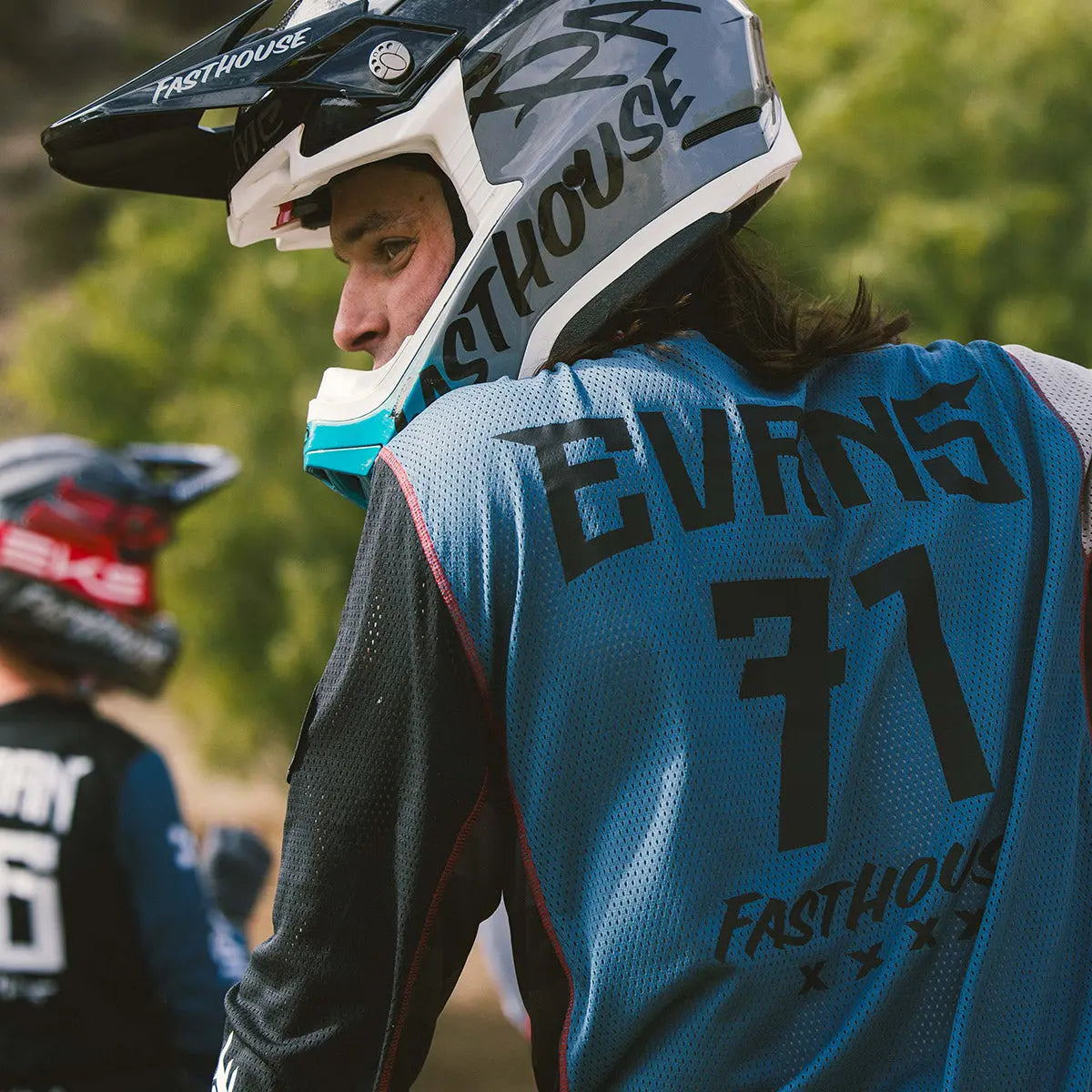 Grindhouse Air-Cooled Club Jersey - Black/Teal - Fasthouse