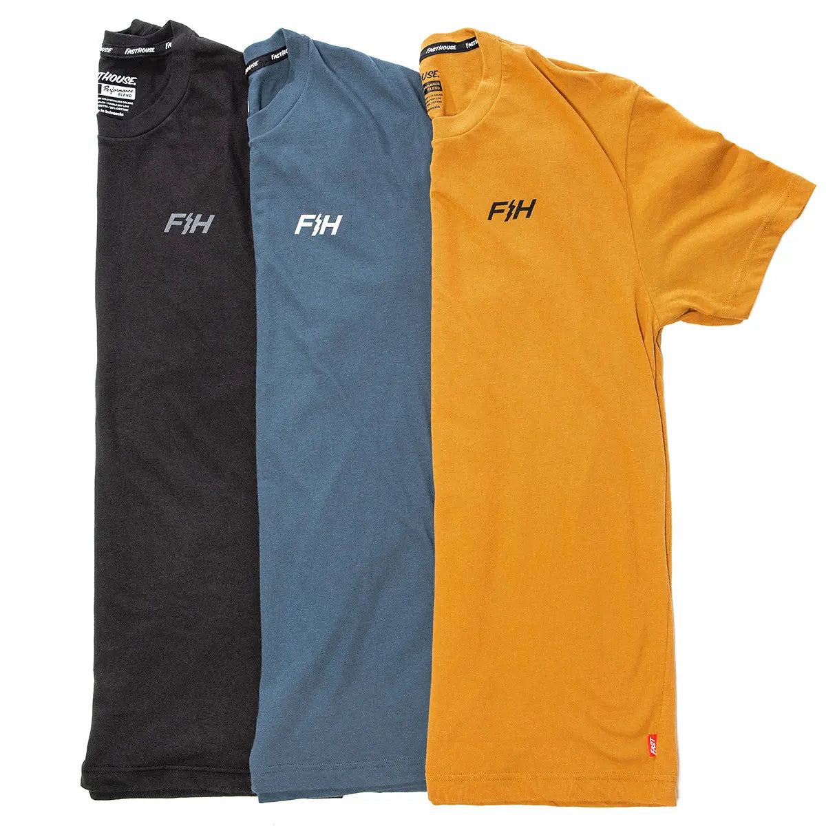Basic Tech Tee 3-Pack - Black/Indigo/Vintage Gold Fasthouse