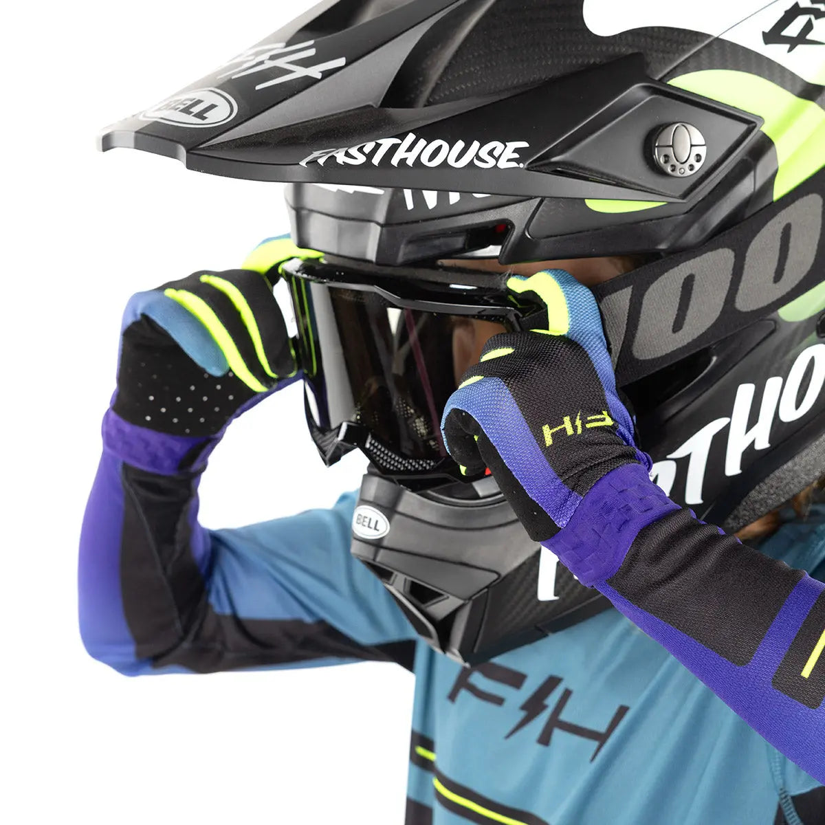 Vapor React Youth Glove - Light Indigo/Black Fasthouse