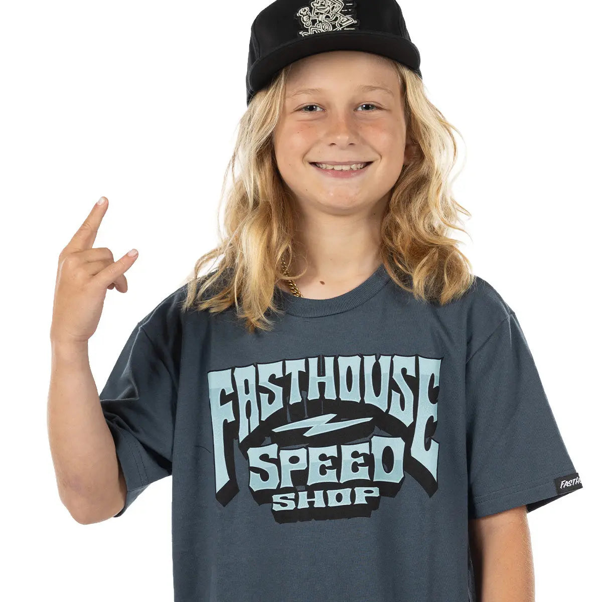 Record Youth Tee - Indigo