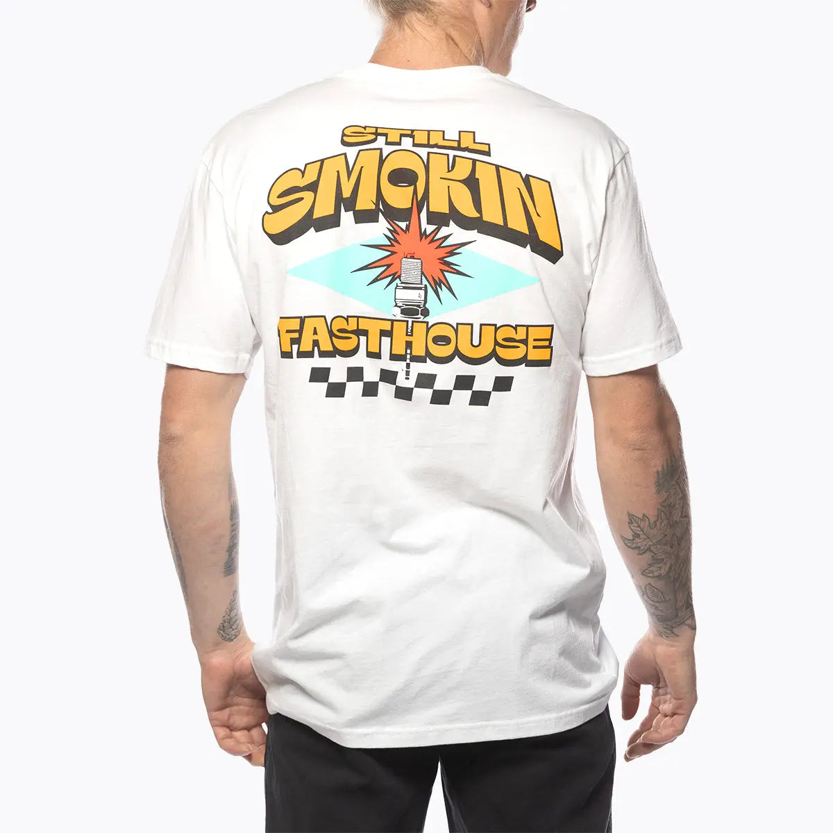 4 Ever 2 Smokin Tee - White - Fasthouse