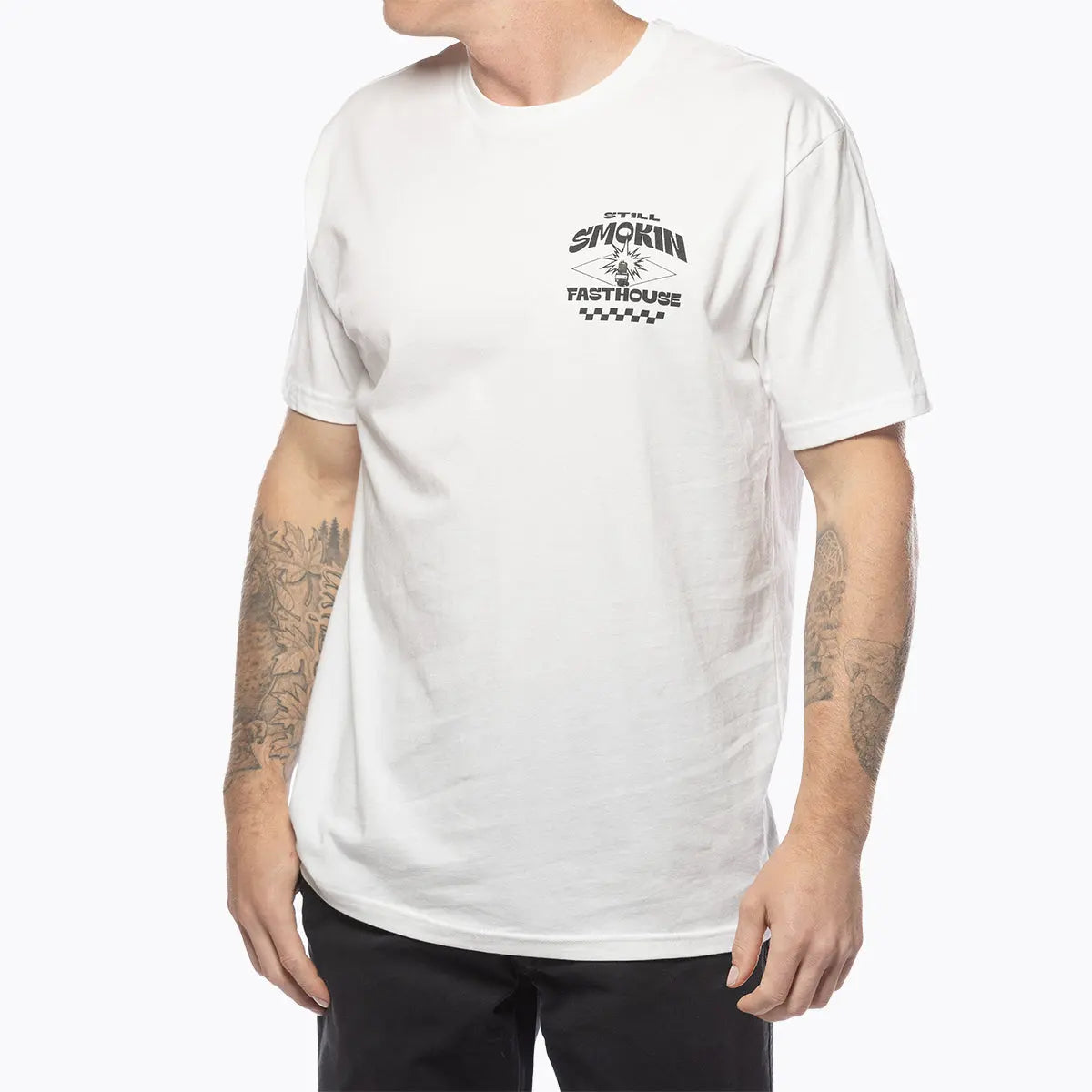 4 Ever 2 Smokin Tee - White - Fasthouse