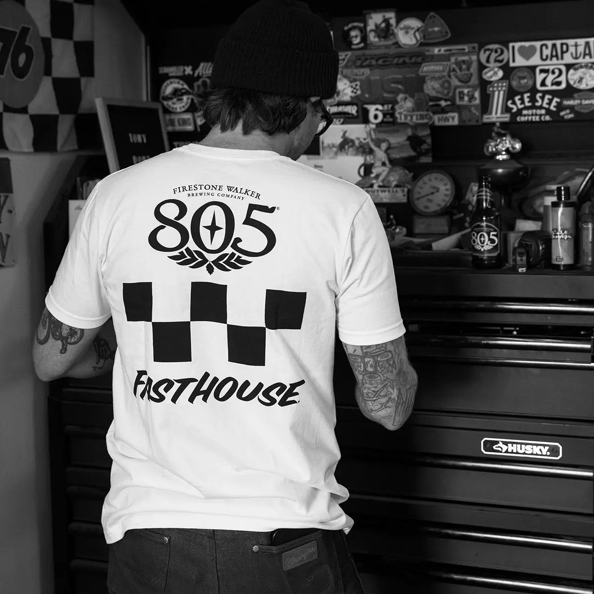 805 Foundation SS Tee - White - Fasthouse