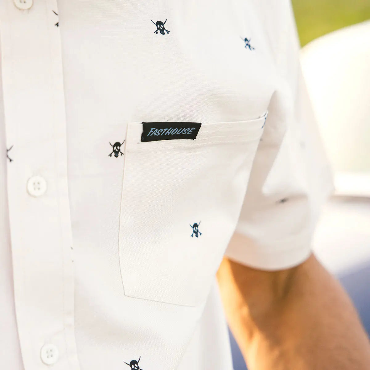 Jasper Button Up - Off White - Fasthouse
