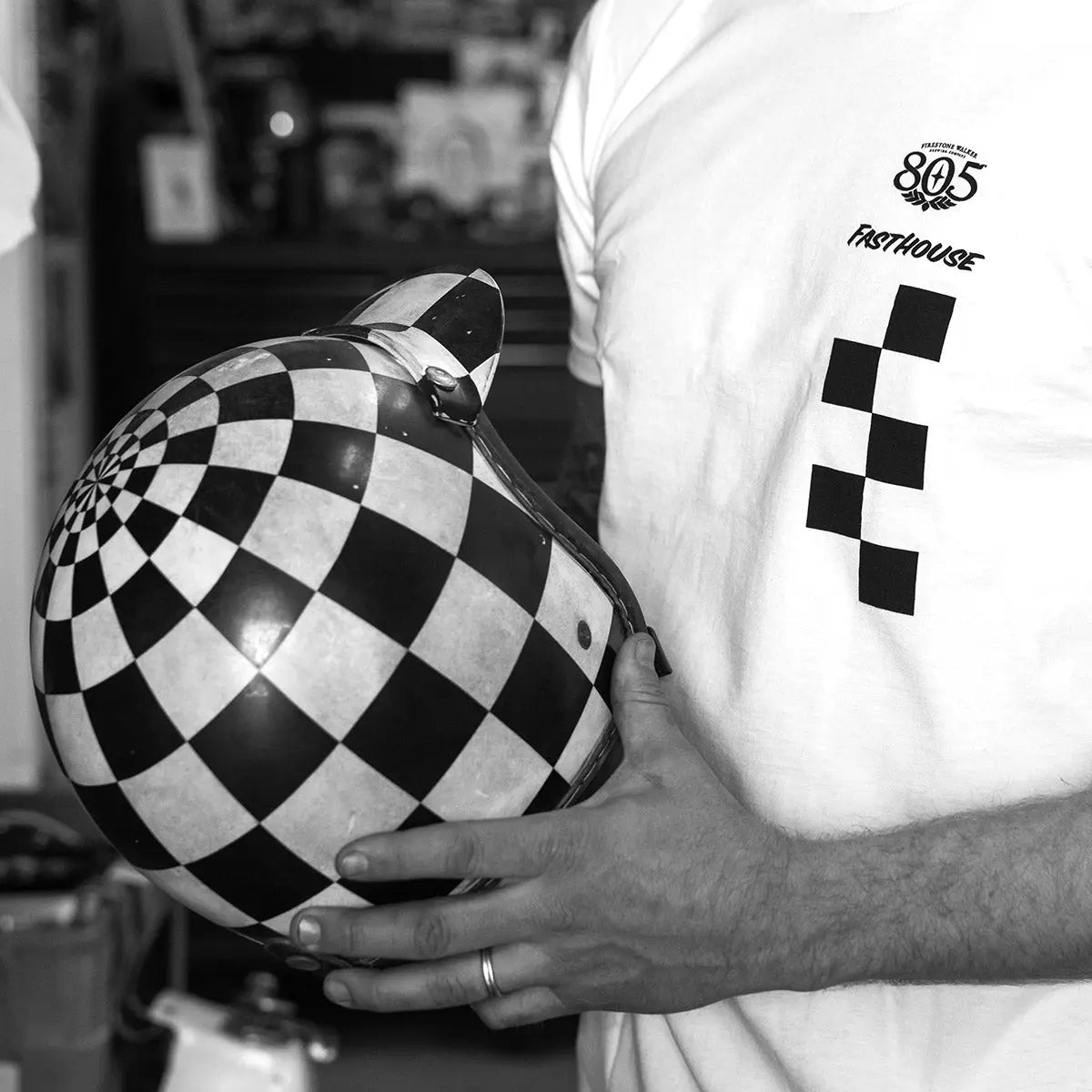 805 Foundation SS Tee - White - Fasthouse