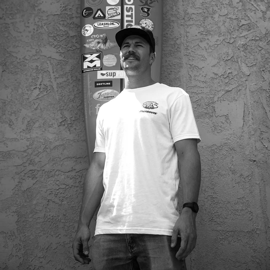 805 Luster Midweight Tee - White - Fasthouse