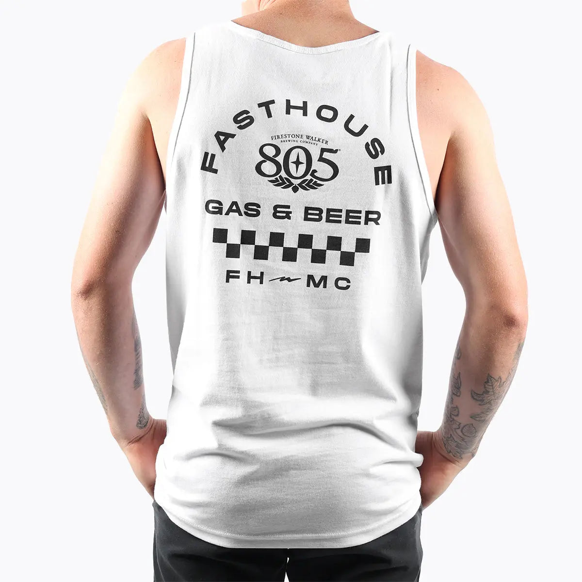 805 Parallel Tank - White - Fasthouse