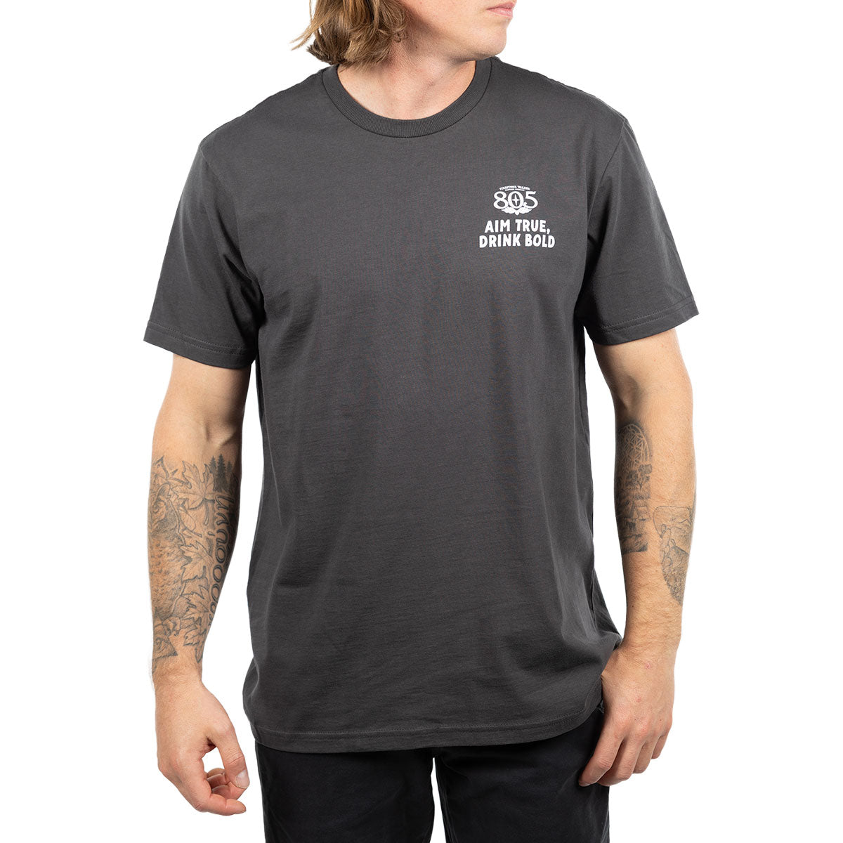 805 Premier Aim True Tee - Graphite Black