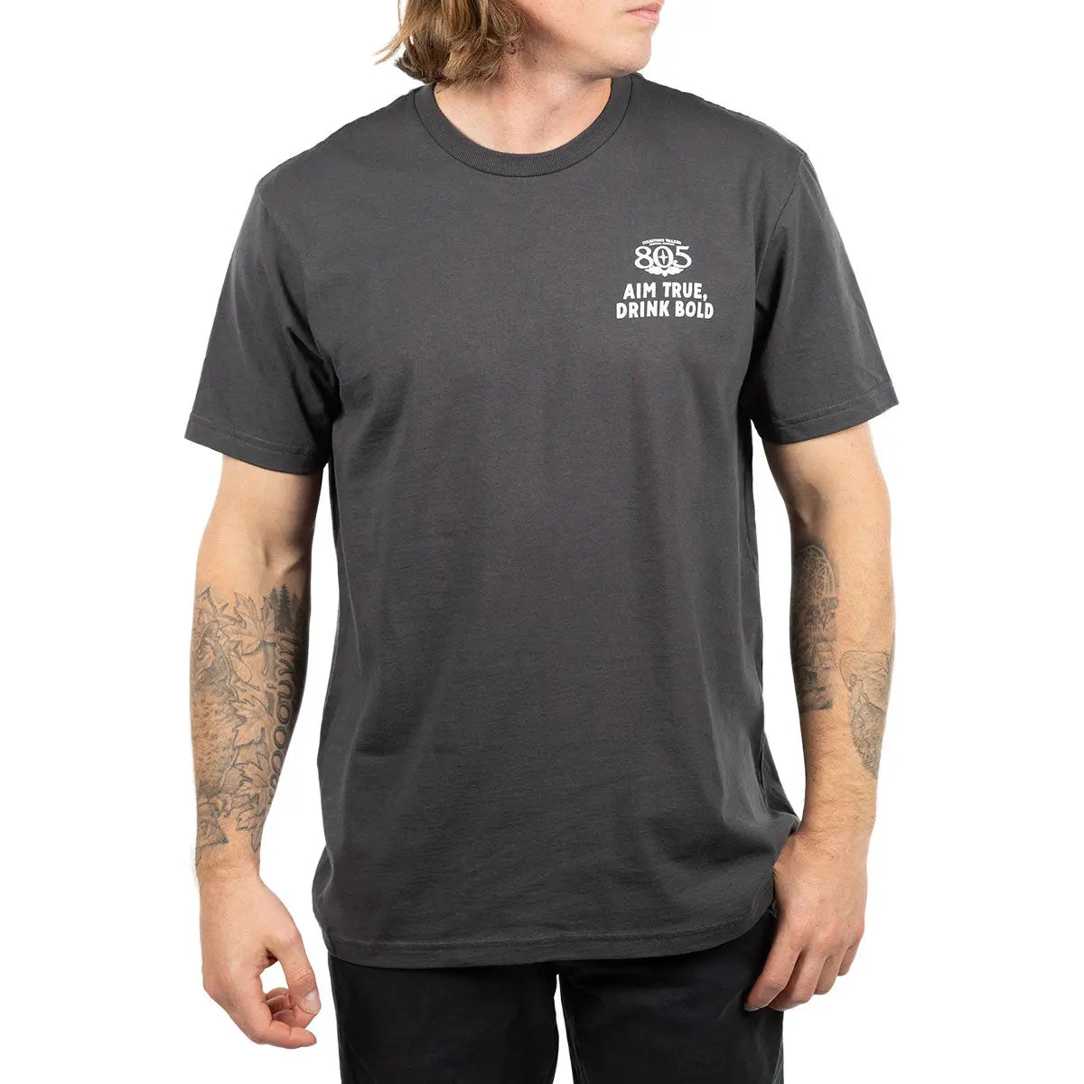 805 Premier Aim True Tee - Graphite Black Fasthouse