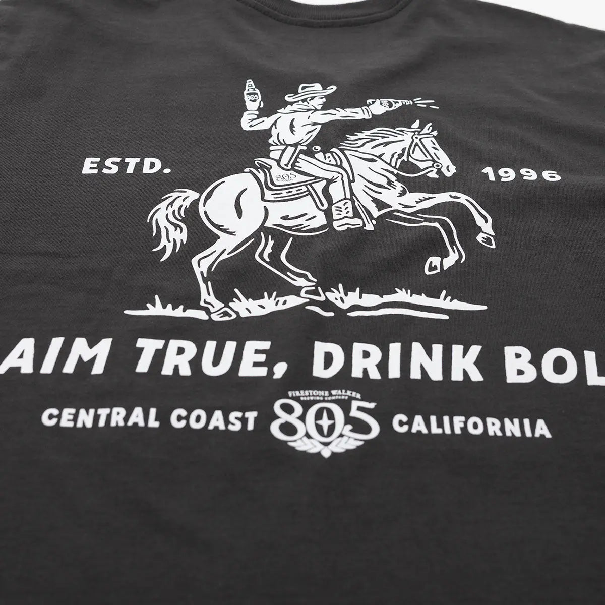 805 Premier Aim True Tee - Graphite Black Fasthouse