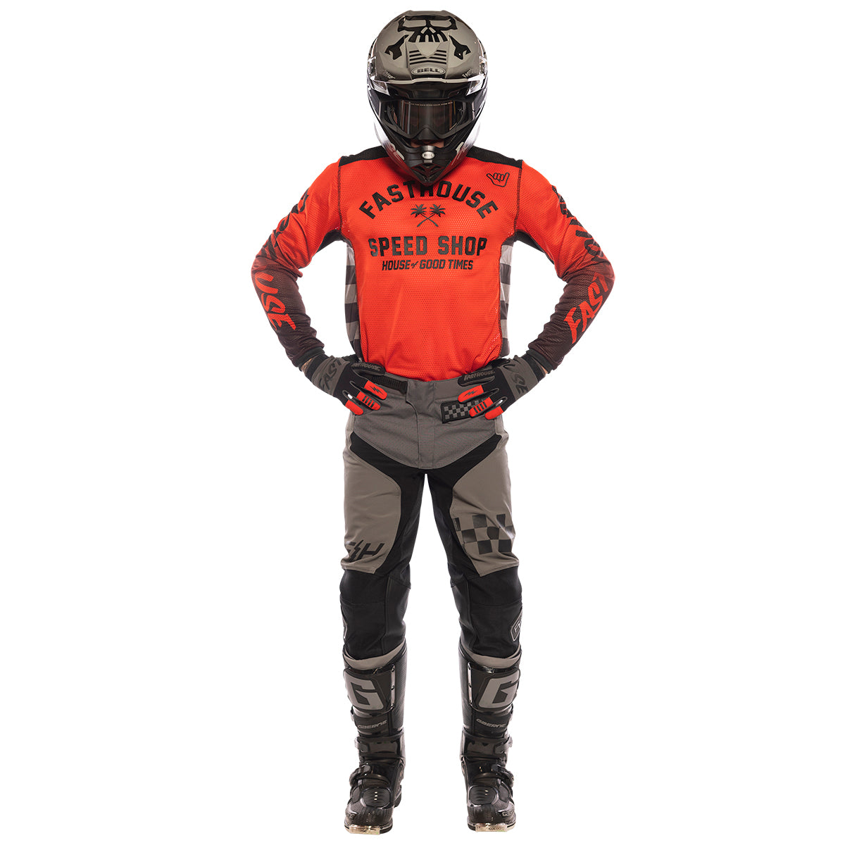 A/C Grindhouse Asher Jersey - Infrared/Black closeout