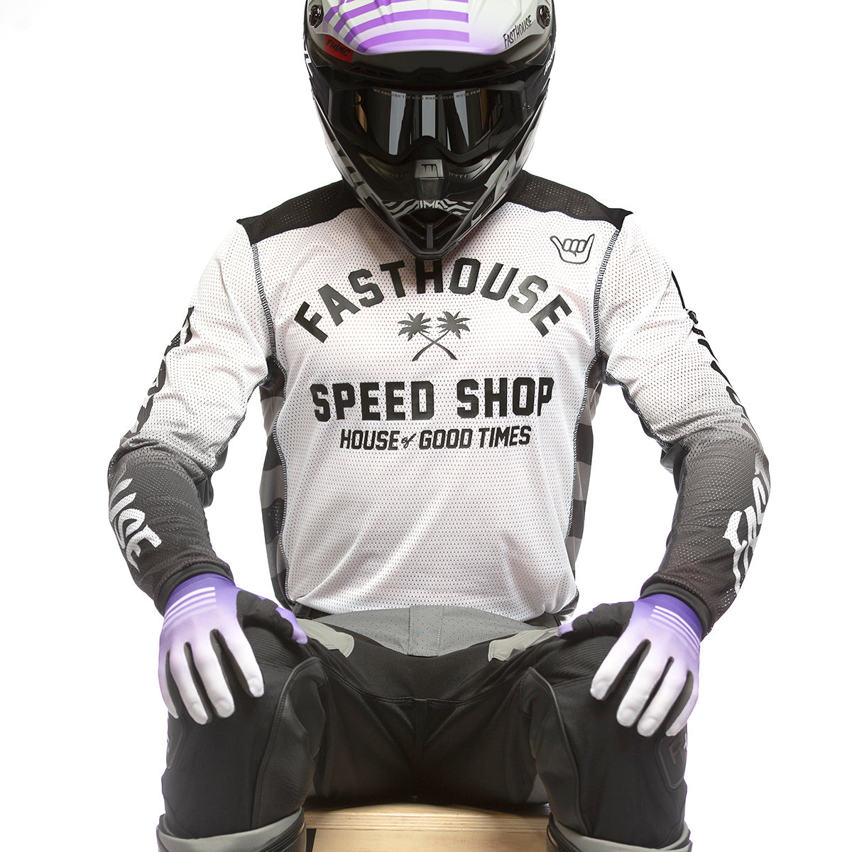 A/C Grindhouse Asher Jersey - White/Black closeout