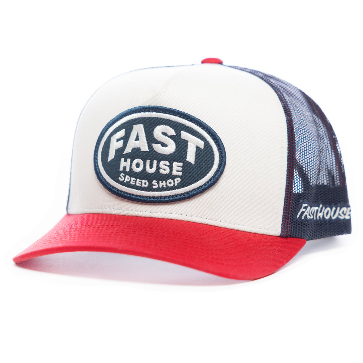 Archie Hat - Off-White/Red