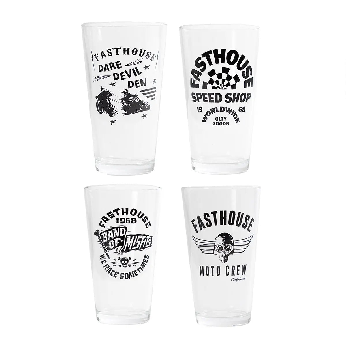 Daredevil Pint Glass Set - 16oz 4pk - Fasthouse