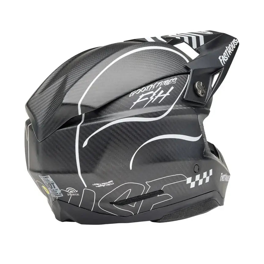 Bell Moto-10 Spherical Fasthouse Raven Helmet - Matte Black/White - Fasthouse