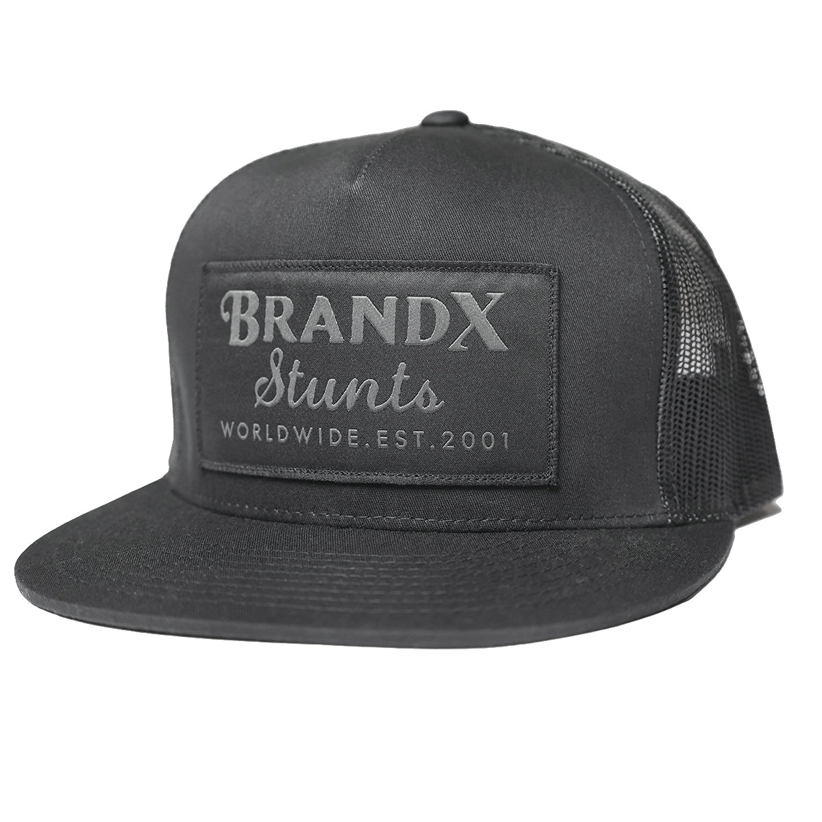 Brand X Worldwide Trucker Hat - Black/Black