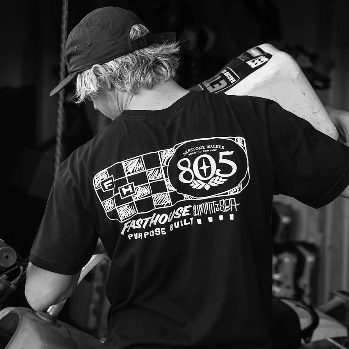 805 Purpose Midweight Tee - Black - Fasthouse