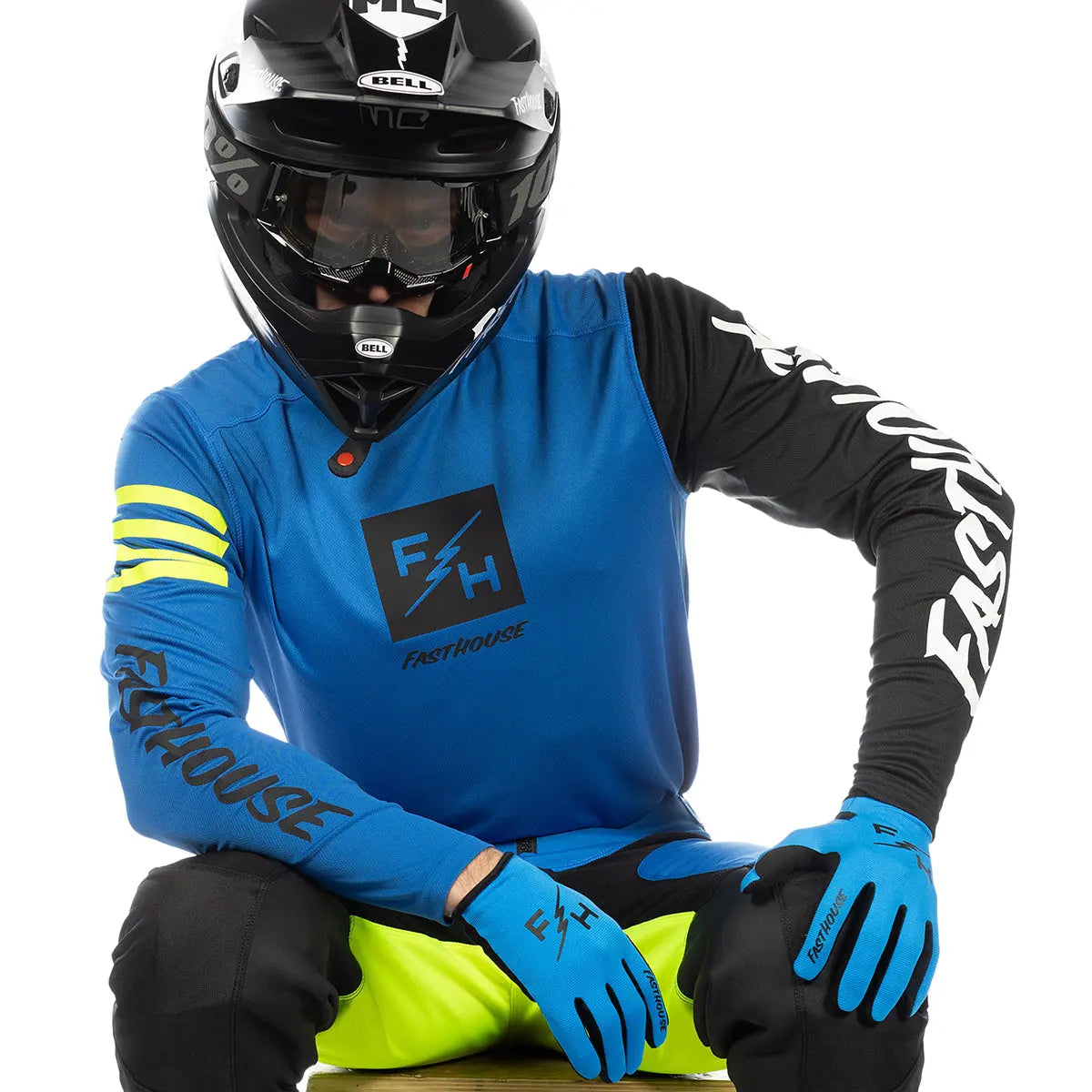 Carbon Echo Jersey - Electric Blue Fasthouse