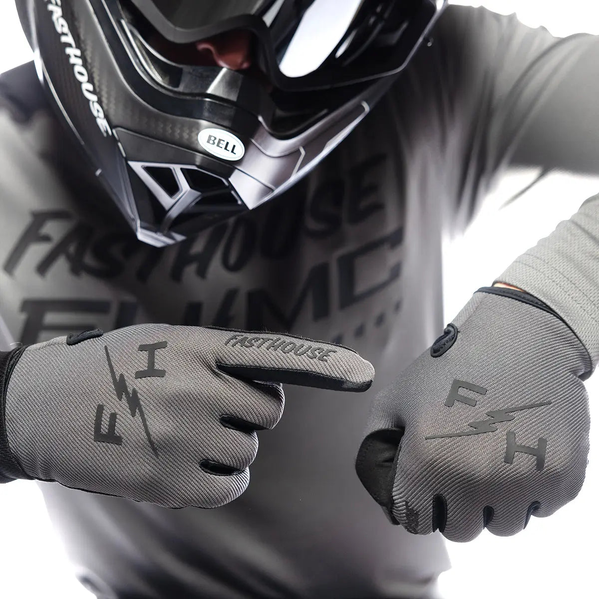 Carbon Eternal Glove - Gray - Fasthouse