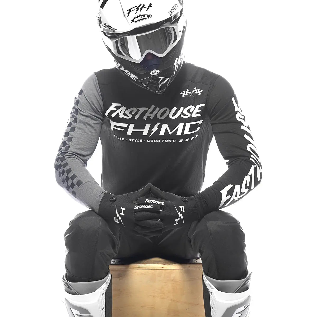 Carbon Method Jersey - Black/Gray - Fasthouse