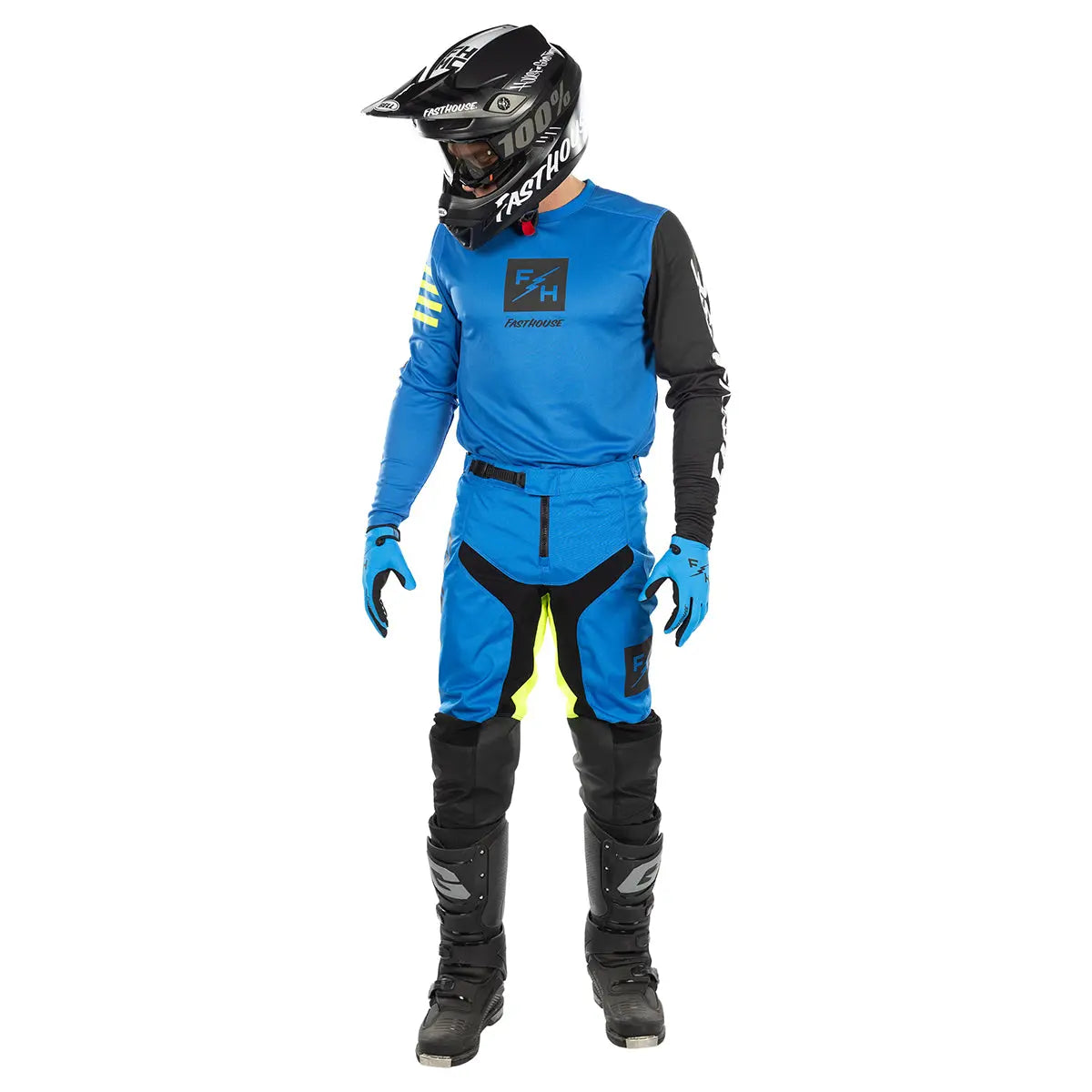 Carbon Echo Pant - Electric Blue/High Viz Fasthouse