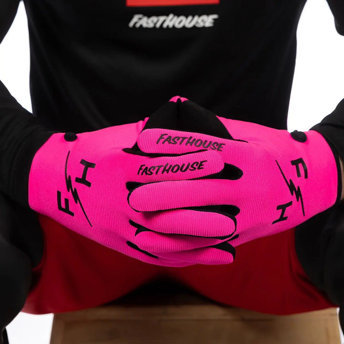 Carbon Eternal Glove - Electric Pink Fasthouse