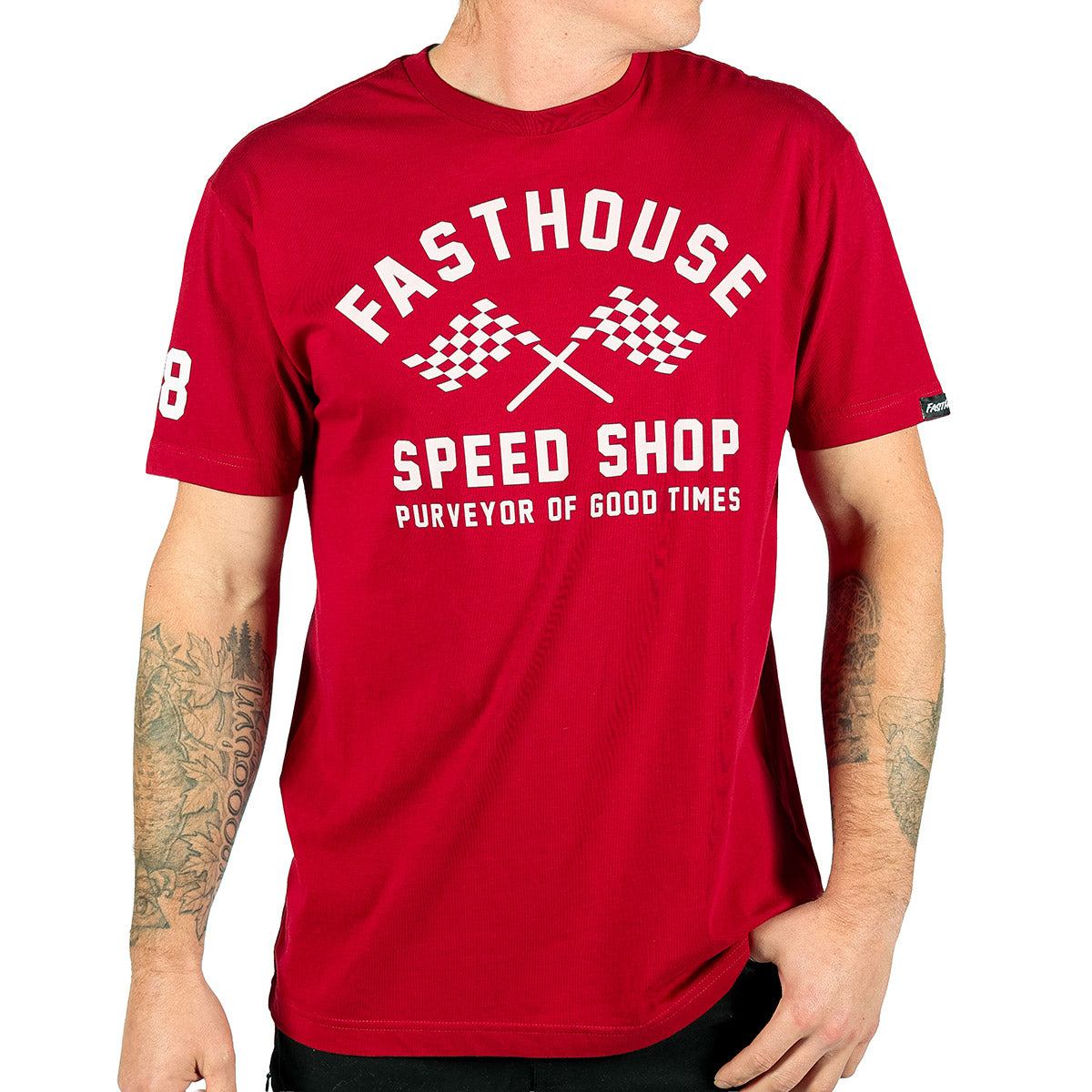 Crossroad Tee - Cardinal - Fasthouse