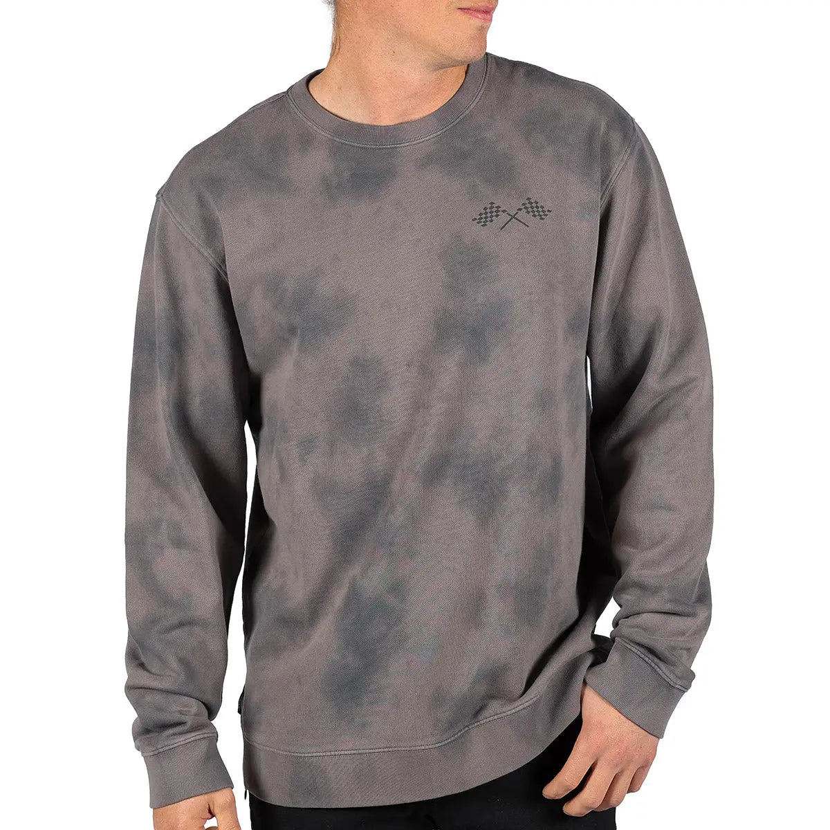 Crossroad Crew Neck Pullover - Shadow Crystal Wash - Fasthouse