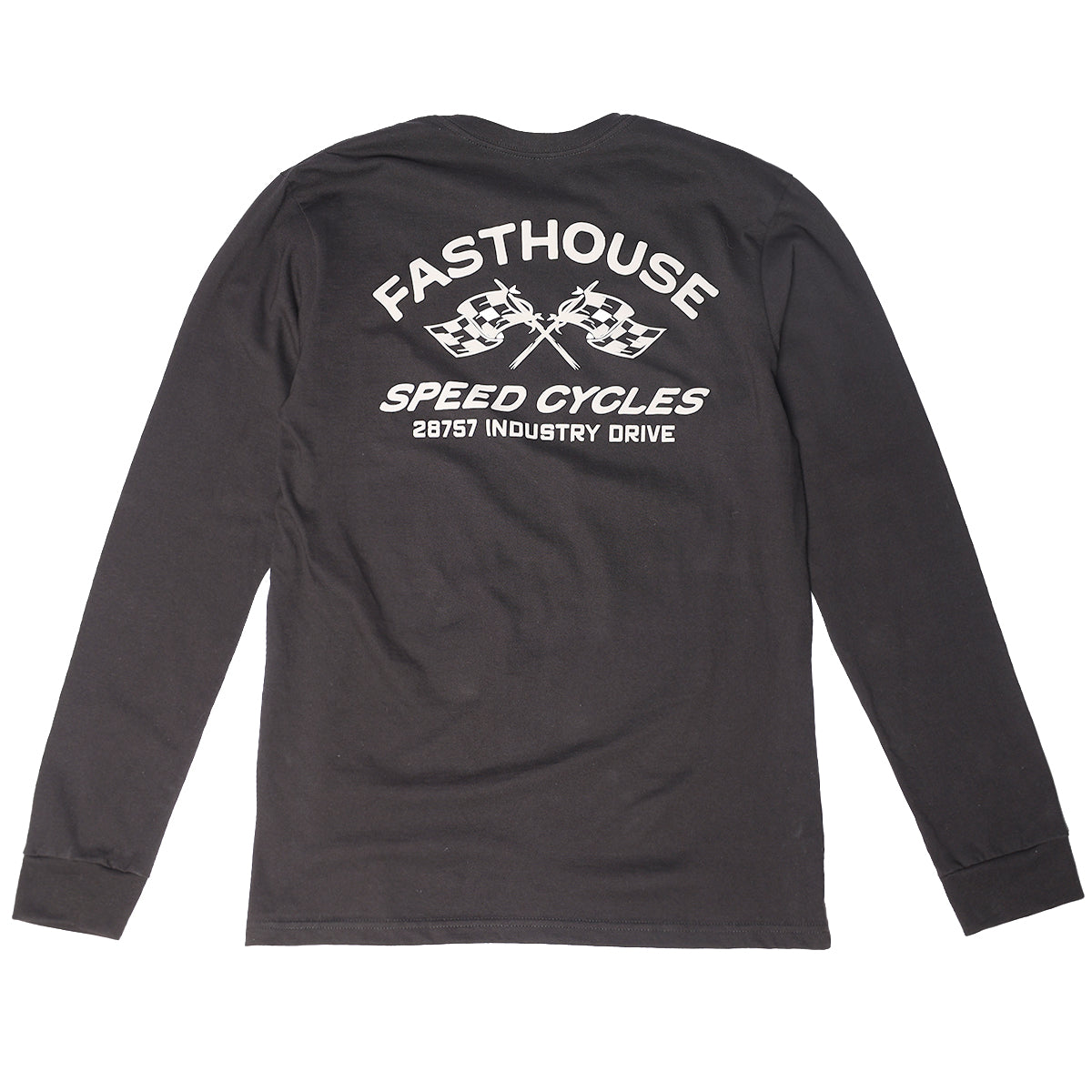 Crown Long Sleeve Tee - Black