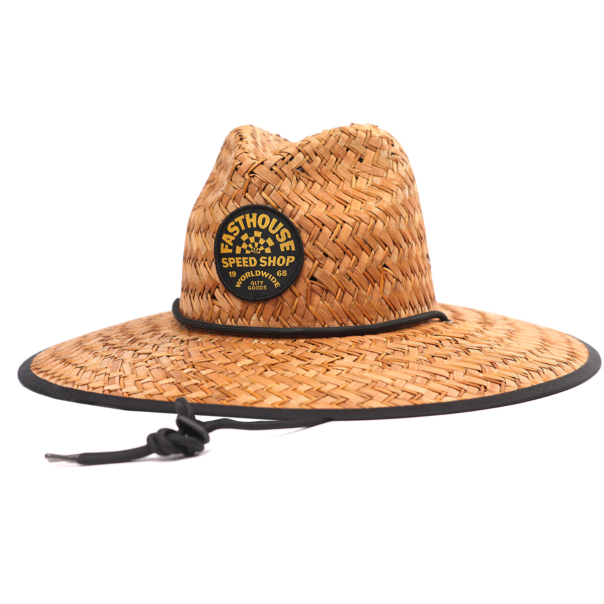 Deco Straw Hat - Dark Natural