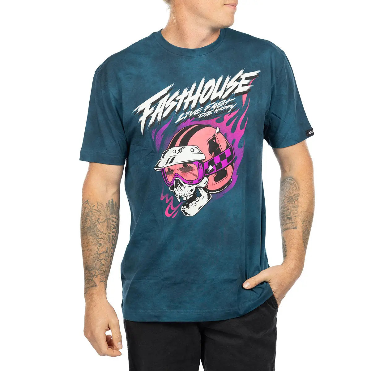 Destroyer Tee - Indigo Crystal Wash Fasthouse