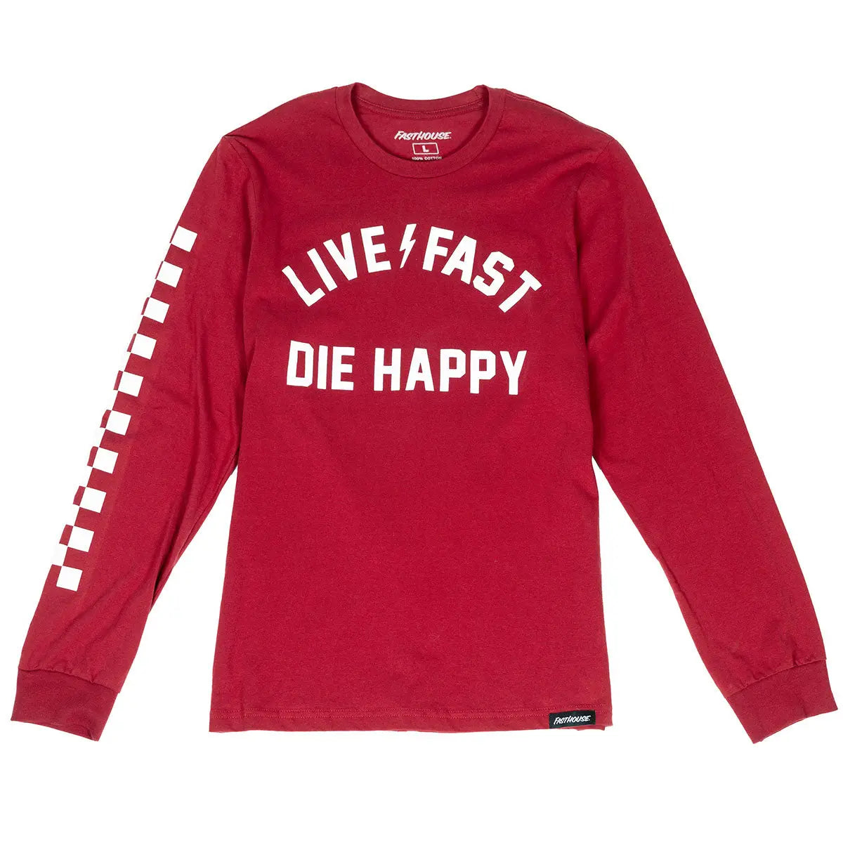 Die Happy LS Tee - Cardinal - Fasthouse
