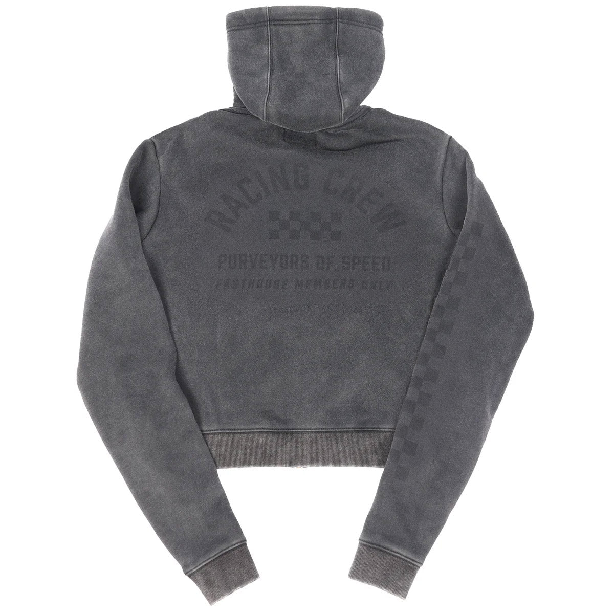 Discord Overdyed Heavyweight Women's Crop Zip-Up
