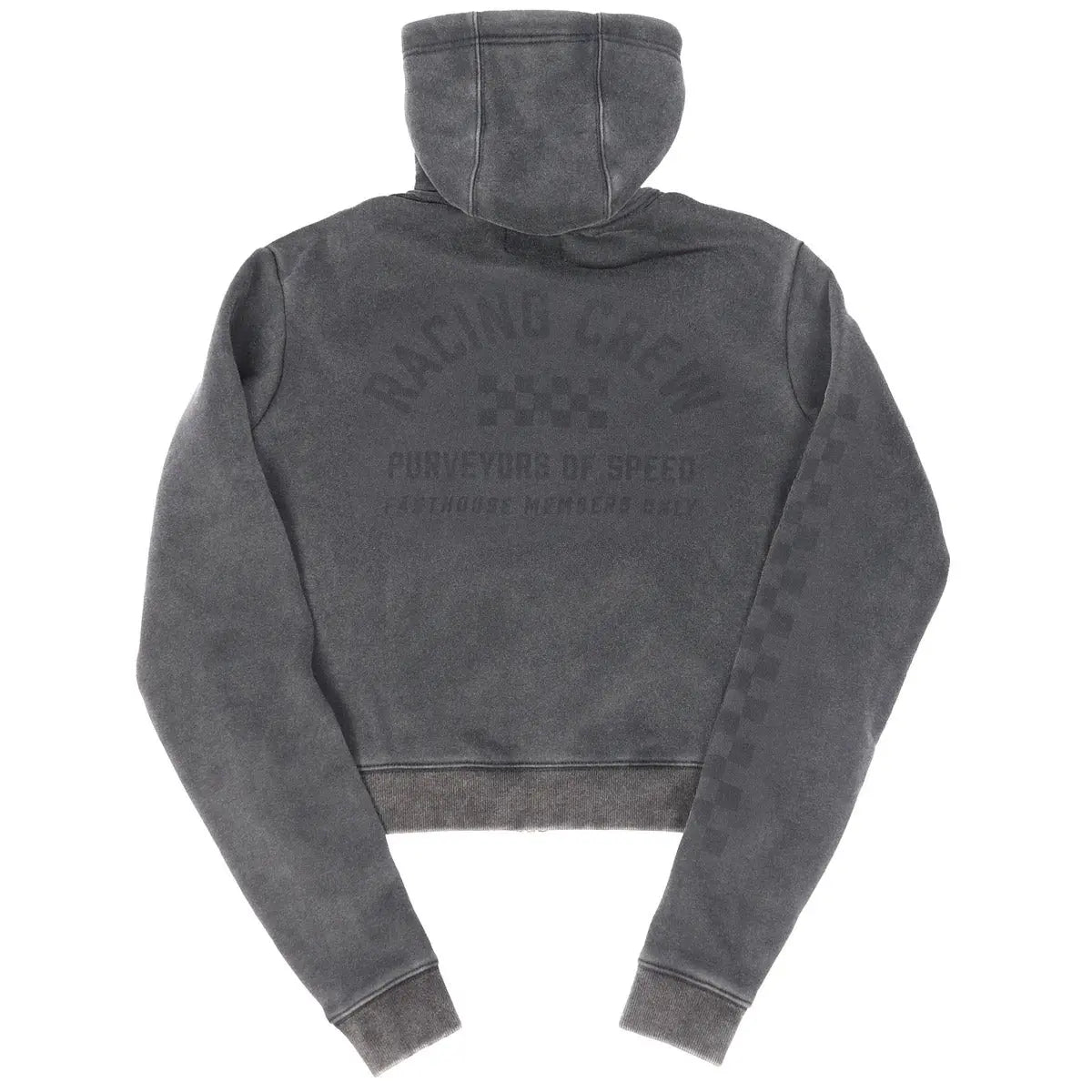 Discord Overdyed Heavyweight Women's Crop Zip-Up - Fasthouse