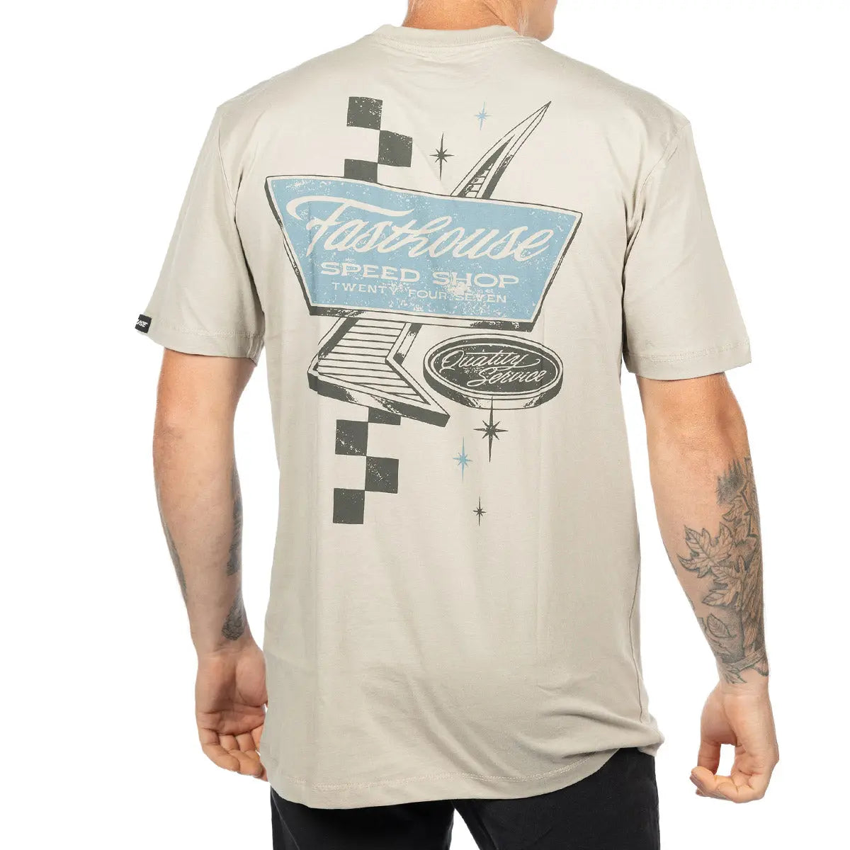Drive In Tee - Light Gray Fasthouse