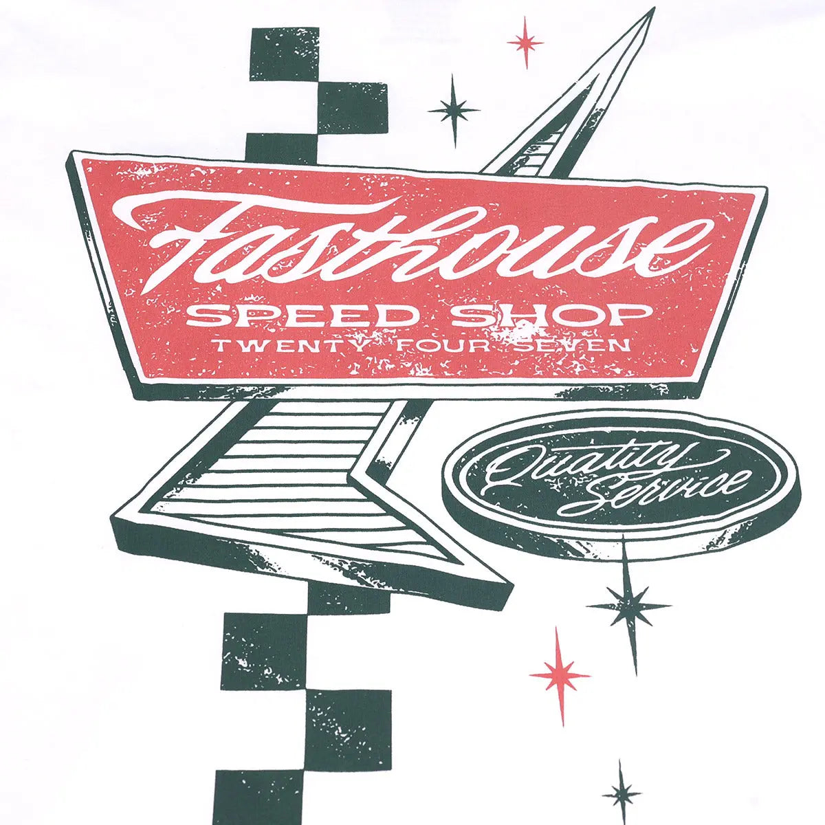 Drive In Tee - White Fasthouse