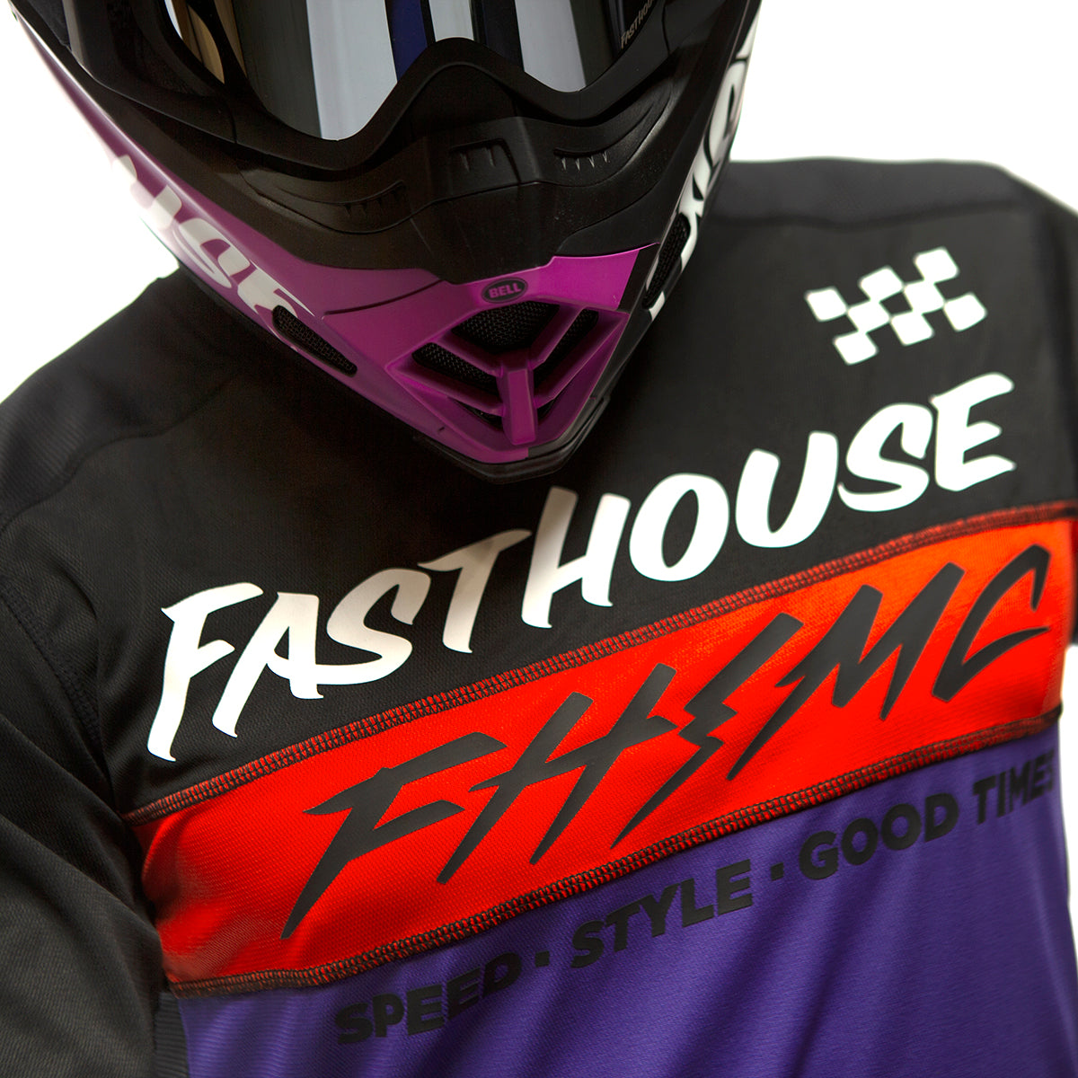 Elrod Evoke Jersey - Black/Purple Fasthouse