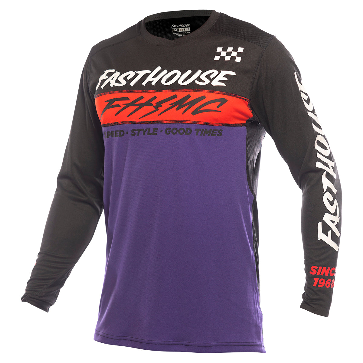 Elrod Evoke Jersey - Black/Purple Fasthouse