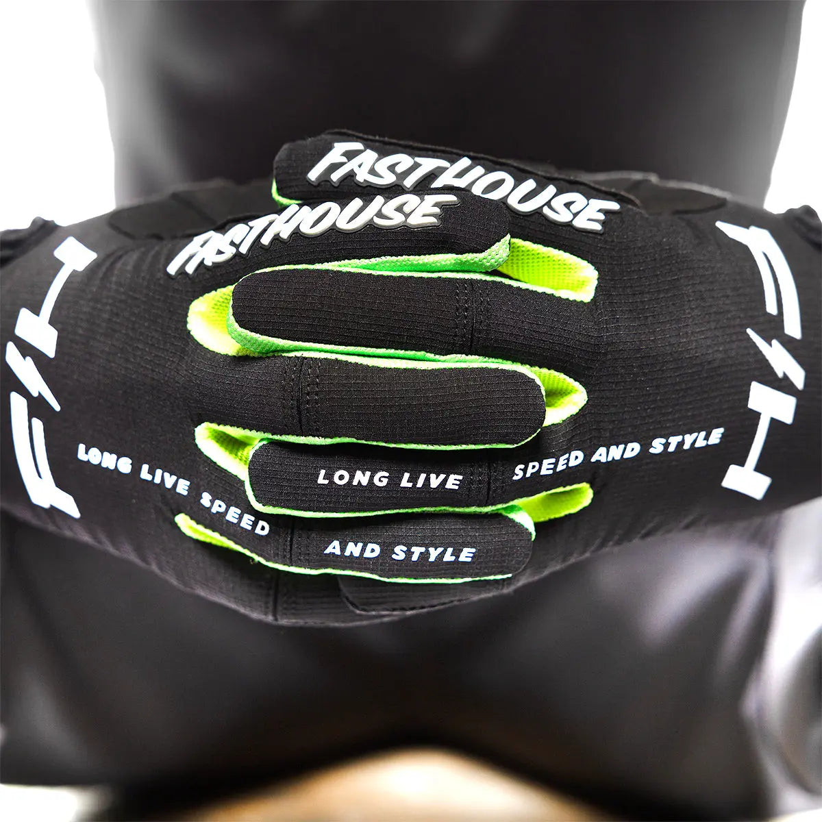 Elrod Nitro Glove - Black Neon - Fasthouse
