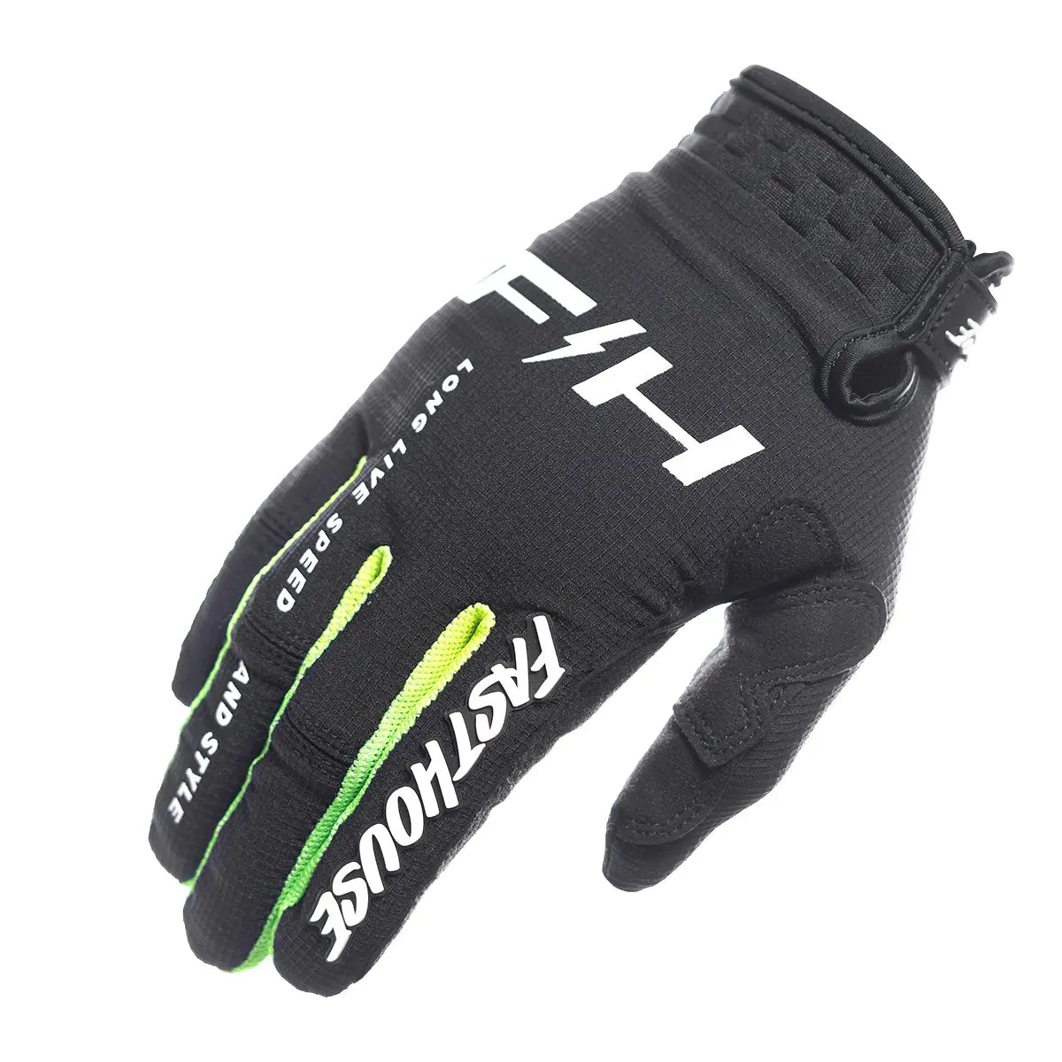Elrod Nitro Glove - Black Neon - Fasthouse