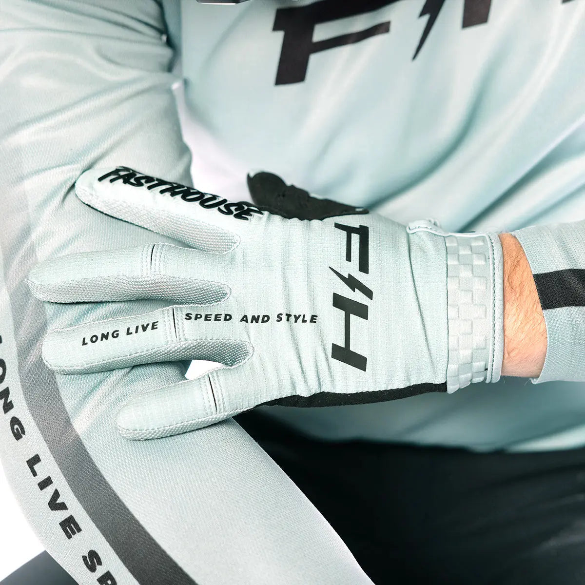 Elrod Nitro Glove - Oceanic Mint - Fasthouse