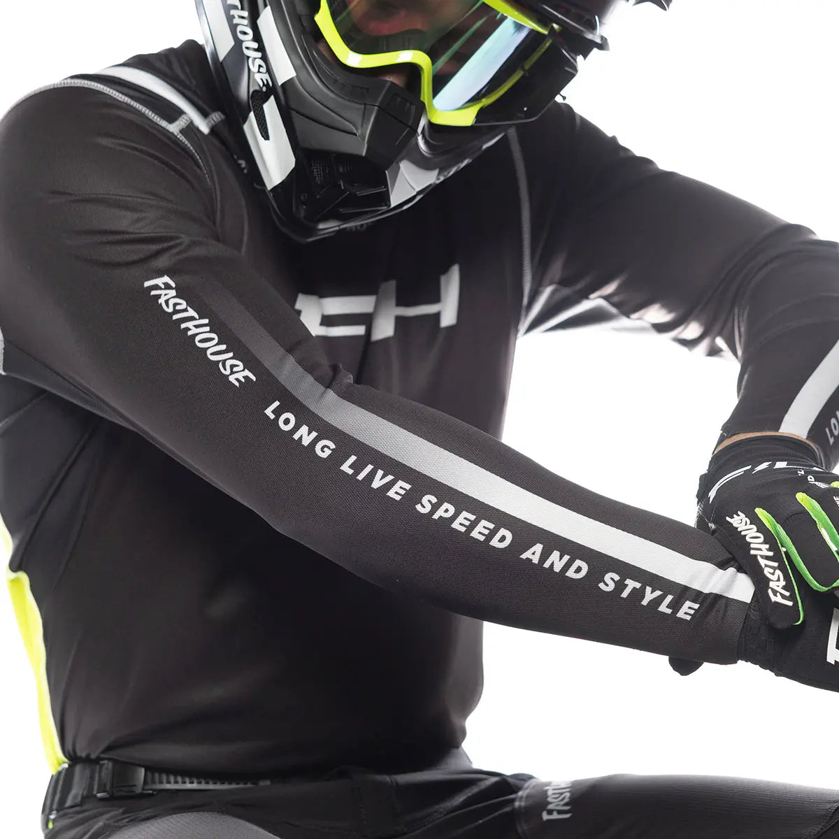 Elrod Nitro Jersey - Black Neon - Fasthouse