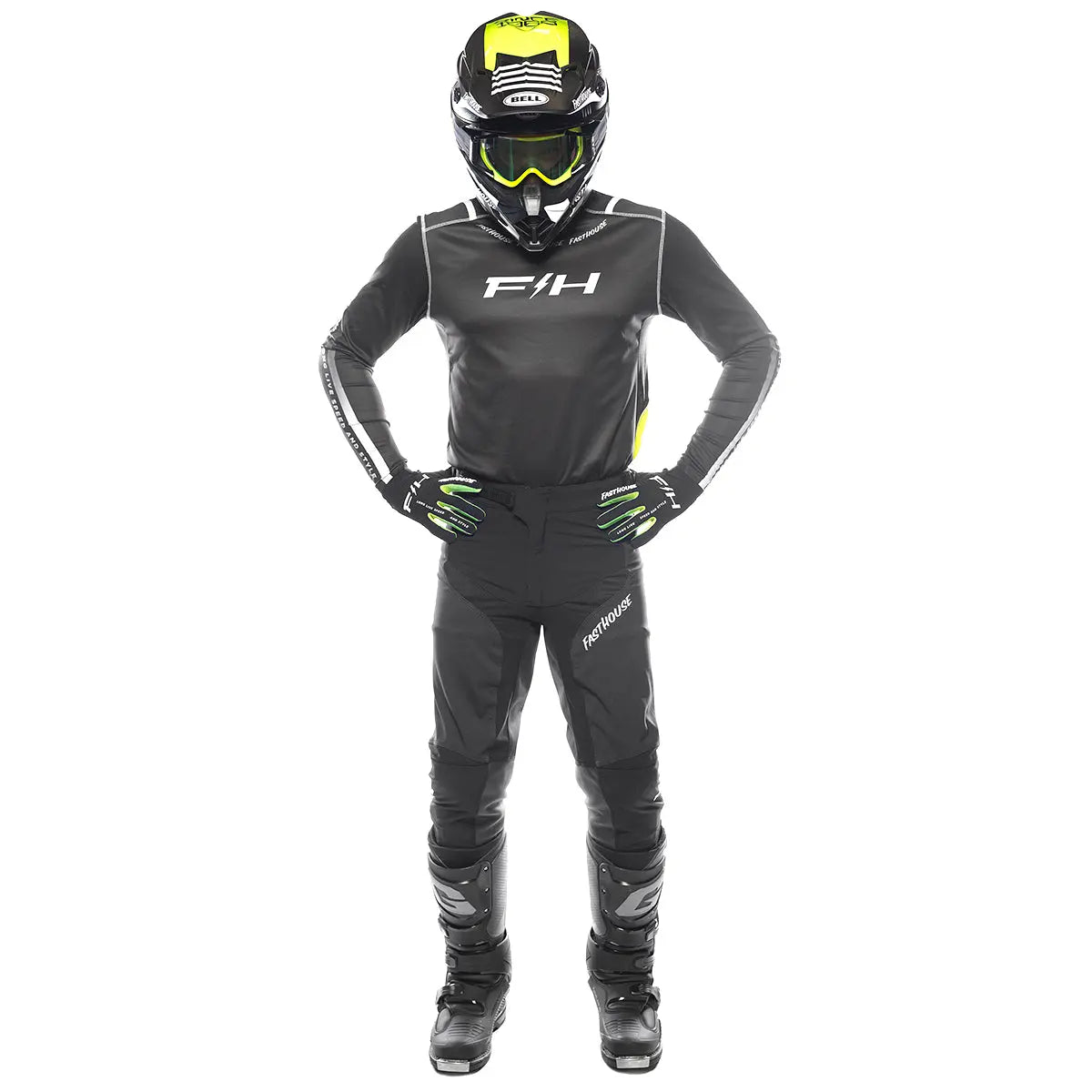 Elrod Nitro Pant - Black Neon - Fasthouse