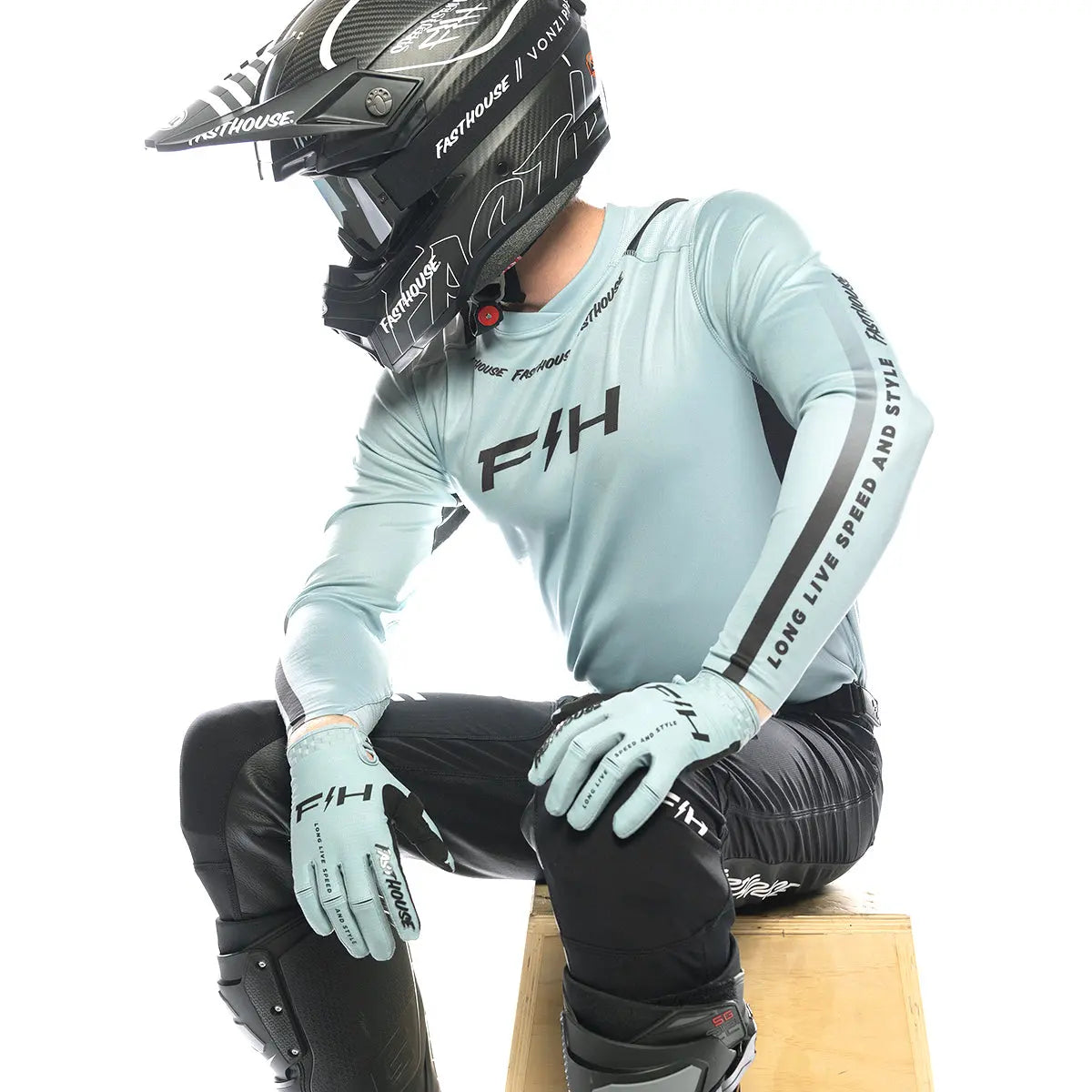Elrod Nitro Jersey - Oceanic Mint - Fasthouse