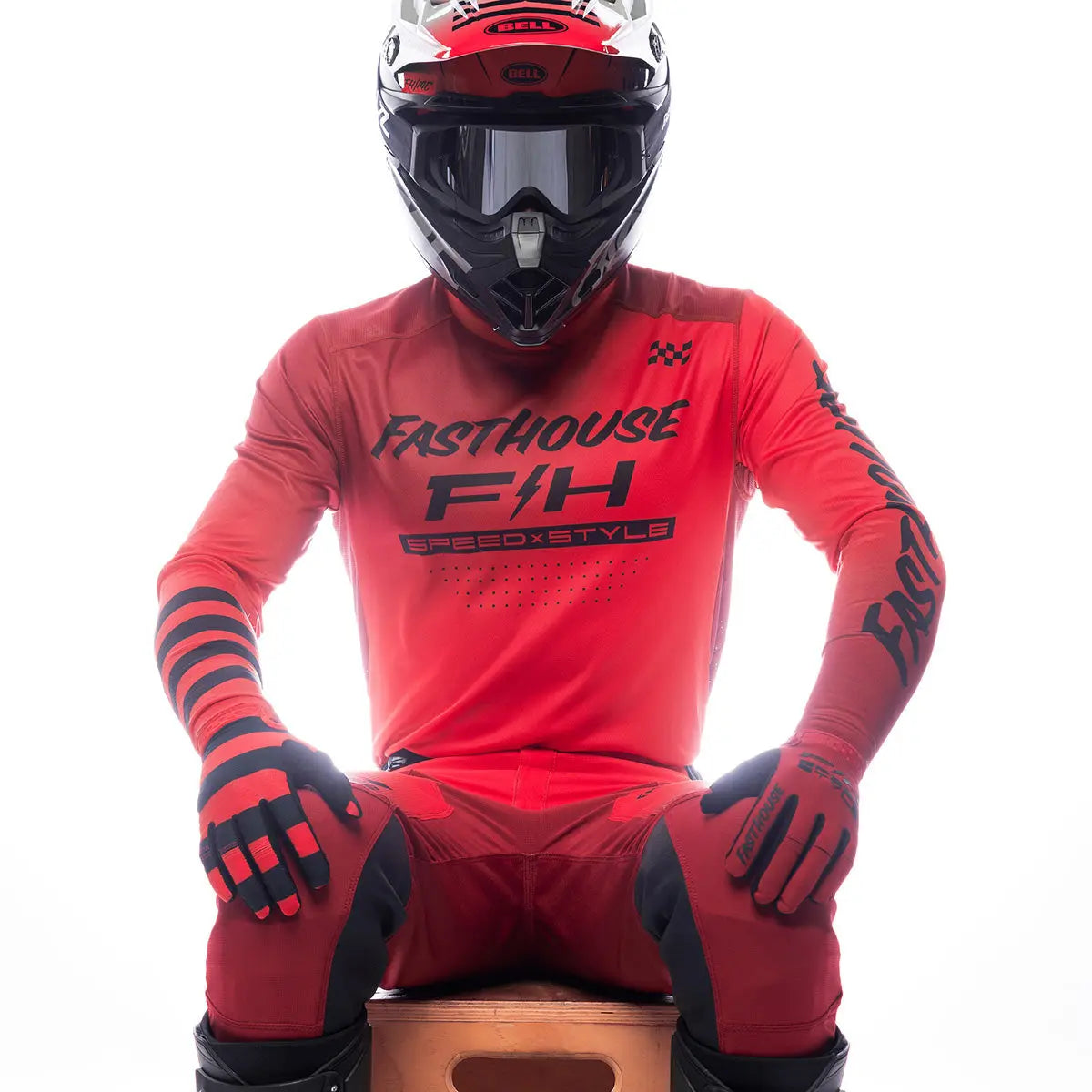 Elrod Ether Jersey - Red/Jester Red - Fasthouse