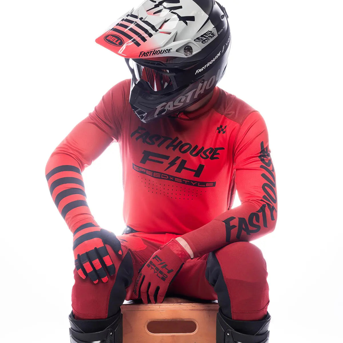 Elrod Ether Jersey - Red/Jester Red - Fasthouse